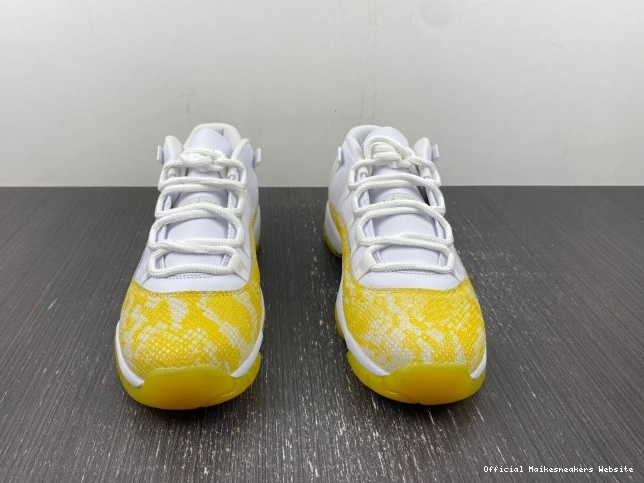 Official Maikesneakers AH7860-107 Snakeskin Low Air Jordan WMNS Yellow 11 0630